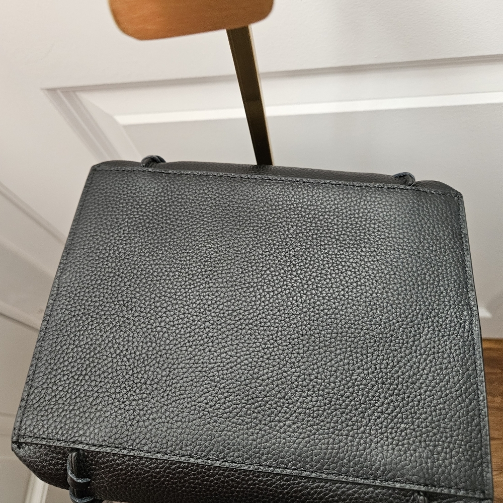 Sam Edelman Sylvia Small Crossbody Bag In Black W/ Whipstitch - Picture 10 of 11